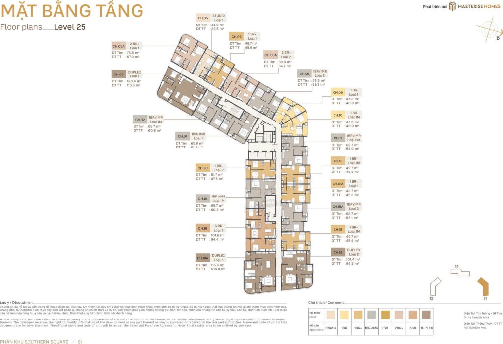 Southern Square 5 S1 Tầng 25 Southern Square Masteri Sky Quarter