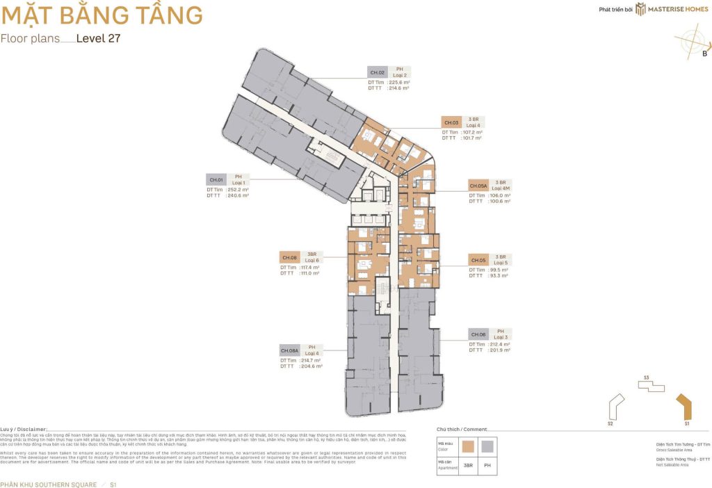 Southern Square 7 S1 Tầng 27 Southern Square Masteri Sky Quarter