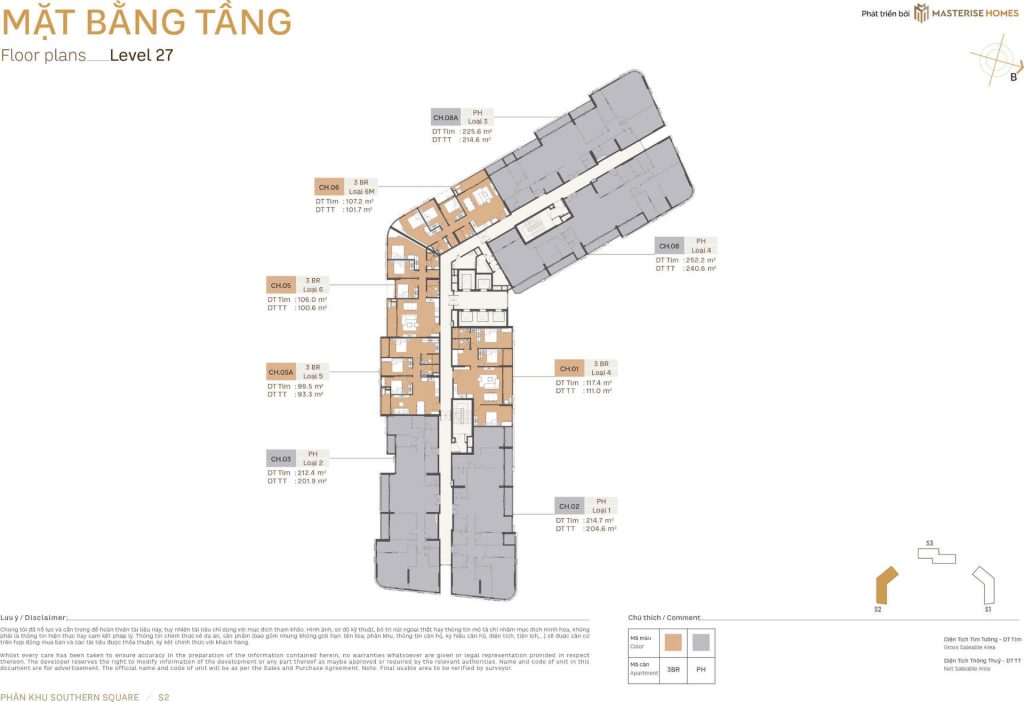 Southern Square 11 S2 Tầng 27 Southern Square Masteri Sky Quarter