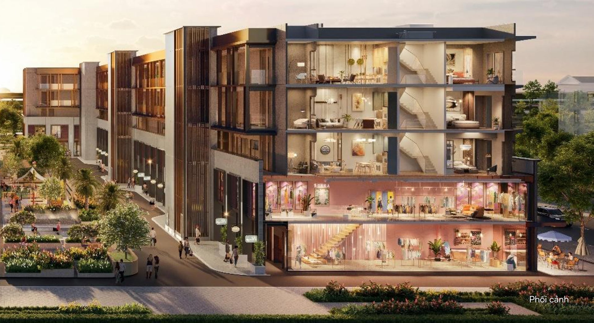 Phối cảnh công năng các tầng căn hộ MultiLex