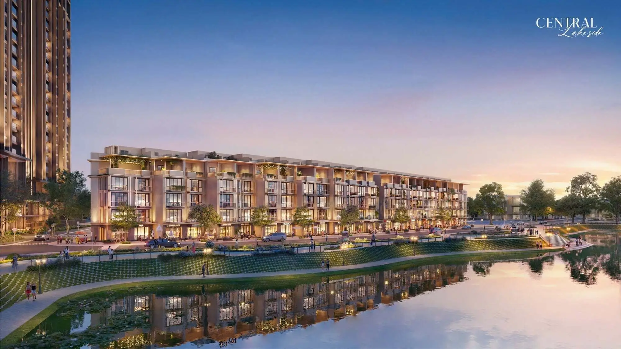 Shophouse ven hồ tại Central Lakeside